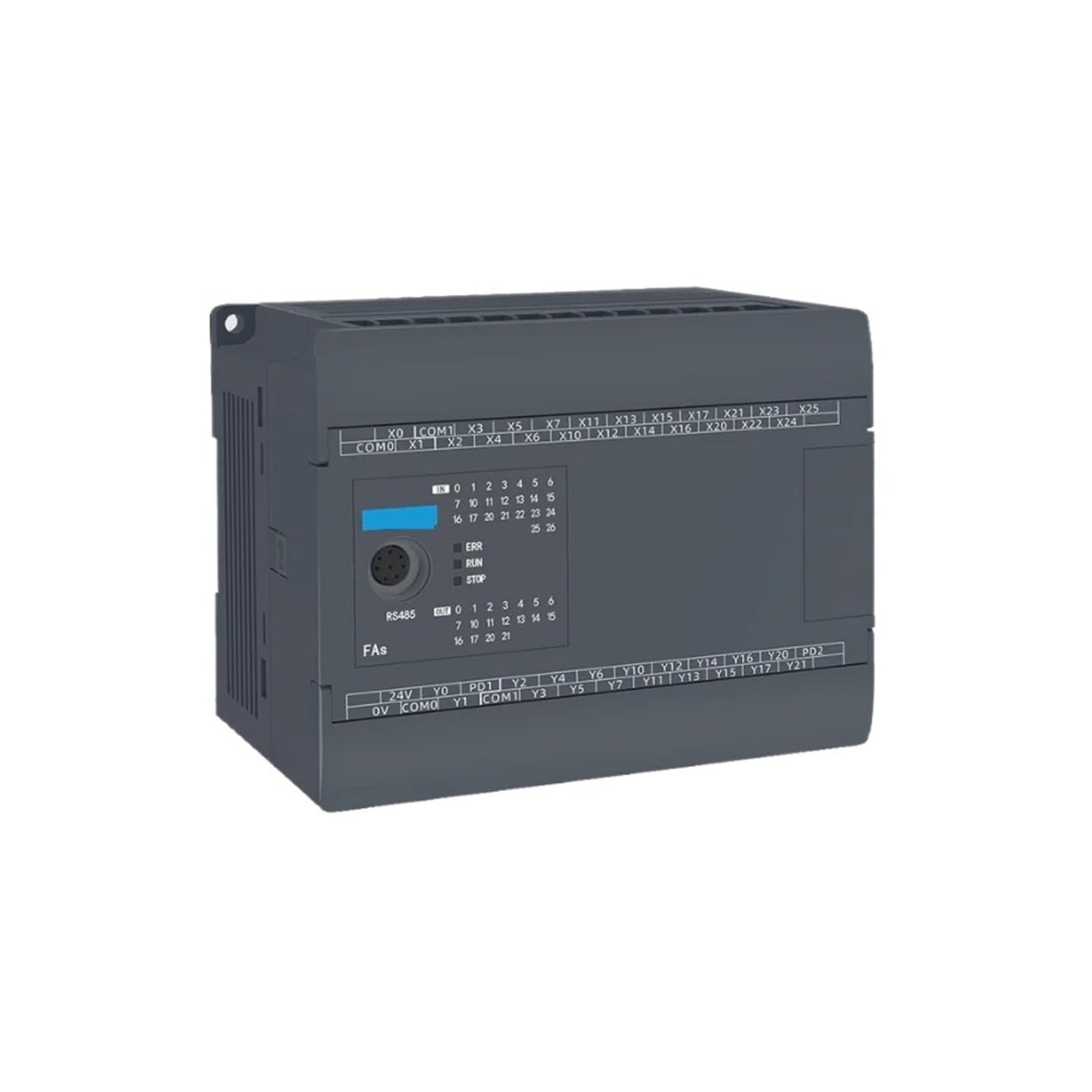 PLC FAs-40MT-AC-ON 24VDC NPN Transistor 18 sorties numériques 22 entrées RS485 AC 100-240V contrôleur d'automatisation industrielle