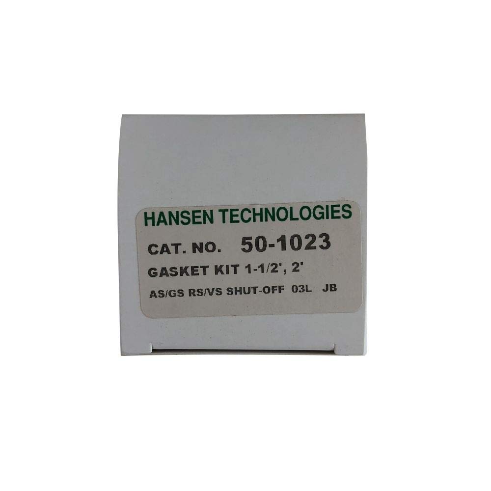 Hansen 50-1023, Gasket Kit 1-1/2, 2 AS/GS RS/VS Shut-Off Valve