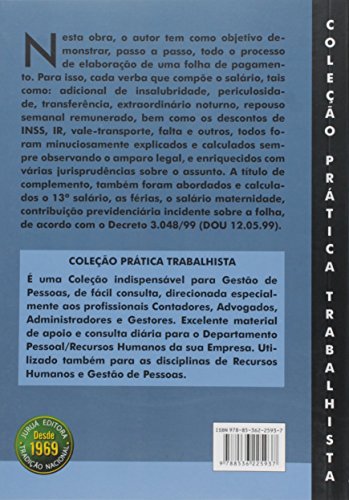 Resumo Prático de Folha de Pagamento - Cálculos - Coleção Prática Trabalhista