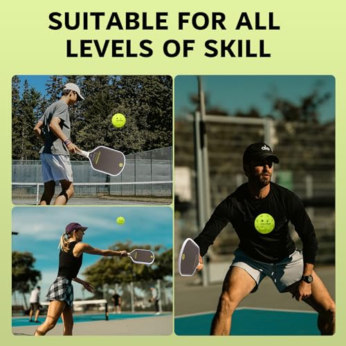 Image of cyclotron 6-Pack Premium Pickleball Balls - USAP Approved, 40 Holes Outdoor /Indoor Pickle Balls with Bag, Perfectly Balanced, High Bounce True Flight, Pickle Ball for Tournament Play