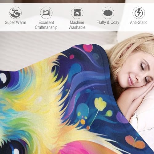 Souris couverture douce avec motif pour lit et canapé douillet - 4