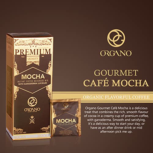 2 Box Organo Gold Cafe Mocha 100% Certified Organic Organic Gourmet Coffee #TOP1