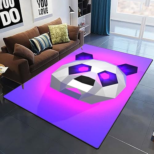 bailongma Art Panda Print Tappeti per Soggiorno Camera da Letto Decor Tappeto Morbido Flanella Home Bedside Floor Mat Play Tappeti C4791 50X70CM