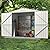 Goplus 6.8 x 3.8 FT Metal Outdoor Storage Shed, Snap-on Structures for Efficient Assembly, All-Weather Color Steel Utility Storage House w/Lockable Door, Bike Tool Sheds for Garden Yard Lawn Patio