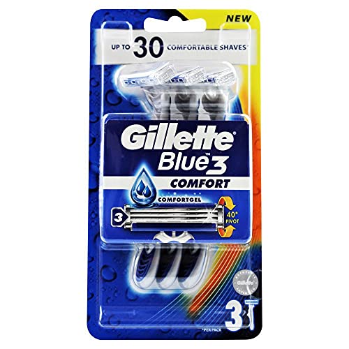Gillette Blue 3 Razor – 3 Razors