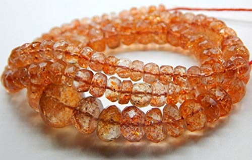Pierre de soleil facettée 10x3mm pour éviter les perles ternes en bijouterie