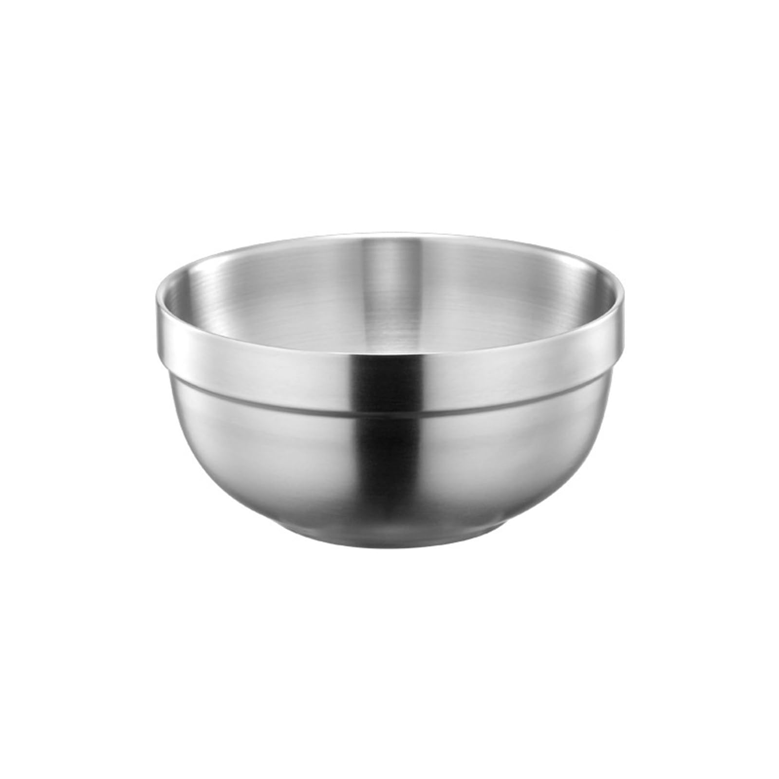 Buxuaaaa 16Cm Stainless Steel Salad Bowl Easy To Clean Insulated Soup Bowl Metal Insulation Kitchen Dinnerwares Practical Tablewares Stainless Steel Insulation