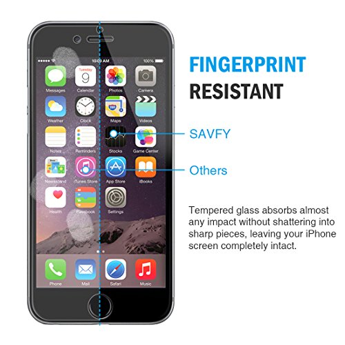 SAVFY iPhone 6s Plus/iPhone 6 Plus Protector de Pantalla, 3D Pantalla Completa Vidrio Templado Protector de Pantalla [3D Touch Compatible] para iPhone 6 Plus / 6s Plus (Negro)