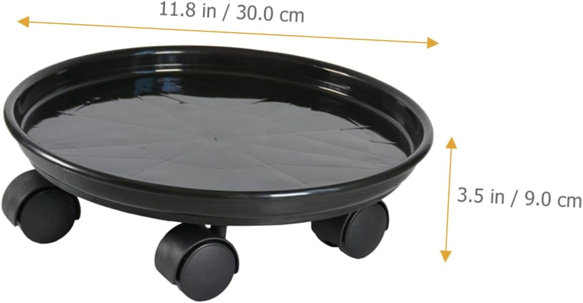 2pcs Burlap Wrapped Plant Pot Trays Standing Base Drip Trays for Potted Plants in Home and Office