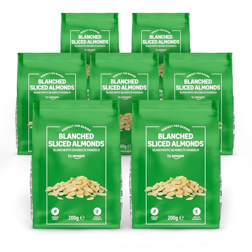 by Amazon Blanchierte Gehobelte Mandeln - 200g, 5 Stück
