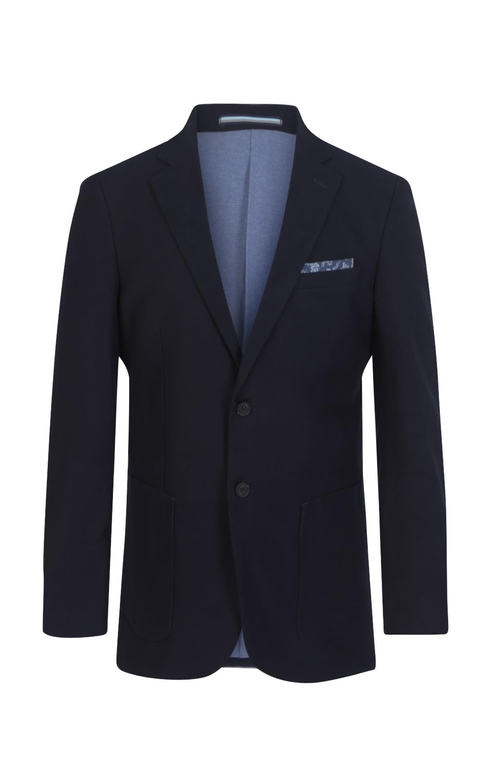 Dobell Men's Navy Blue Navy Moleskin Jacket Regular Fit 100% Cotton-50R