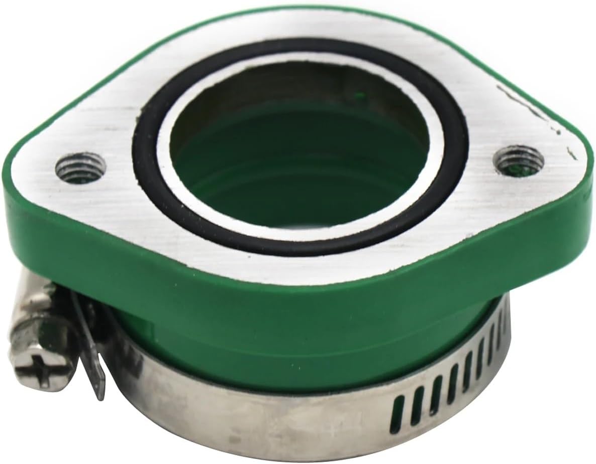 Motorcycle Carburetor Adapter Inlet Intake Pipe For PE26 28 30 PWK21 24 26 28 30 Carburetor For 110 125 150 200cc(Green)