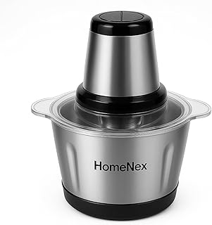Homenex Electric Chopper, Meat Chopper with Stainless Steel Chopper Bowl Heavy 700W Motor - 2 Speed Modes for Kitchen Food Price In India