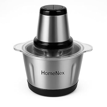 Electric Chopper, Meat Chopper with Stainless Steel Chopper Bowl Heavy 700W Motor - 2 Speed Modes for Kitchen Food Processor, Meat, Vegetables, Onion, Mince (2L)