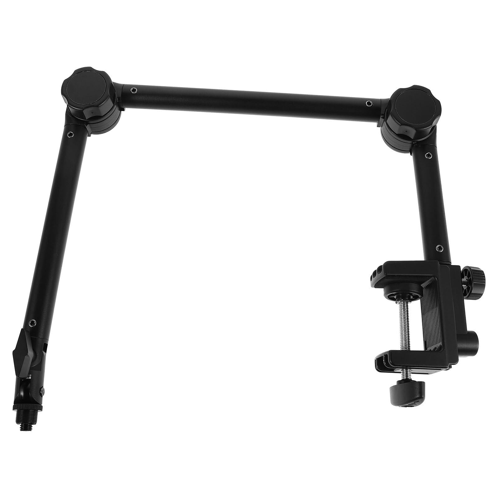 TOYANDONA Soporte de Micrófono de Escritorio con Abrazadera, Brazo Articulado Ajustable 360° para Micrófono de Condensador, Soporte Retráctil Resistente para Podcast, Grabación y Streaming