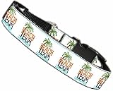 Mirage Pet Products Beach Bum Nylon Dog Collar MD