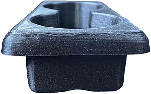Dual Cup Holder for MX-5 Miata NA 1990-1997 – Removable Design, PETG Heat Shield, No Tools Installation, Black