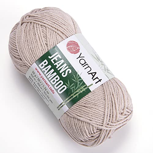 Yarnart Bamboo Blend Yarn%50 Bamboo%50 Pac 1 Skein Yarn 1.76 Oz 164 Yds Pack Of 1 For Sipring And Summer Kintting Projects  cover