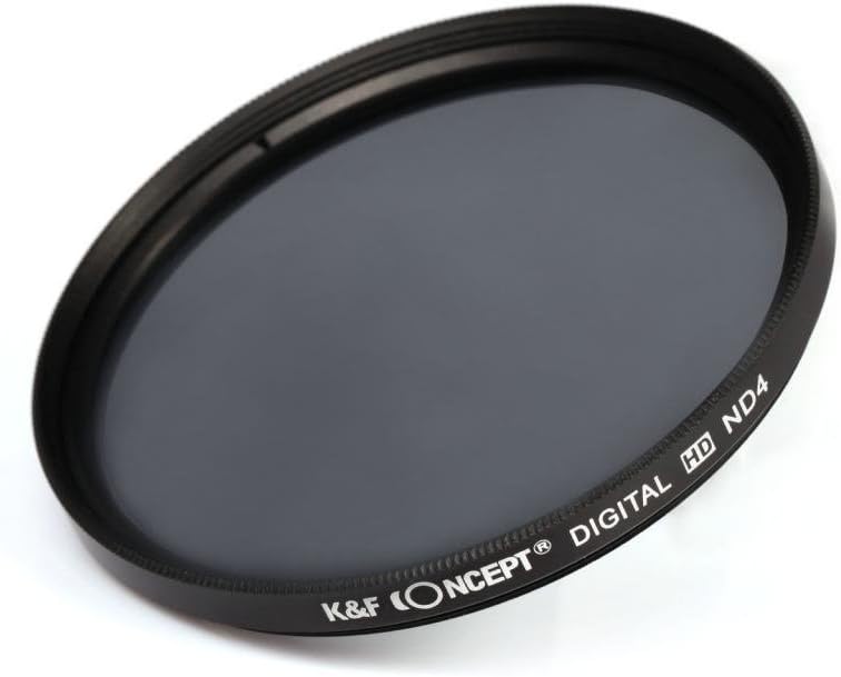 77mm ND Filter,K&F Concept 77mm Filter kit Neutral Density ND Filter Set ND2 ND4 ND8 Compatible with Canon Nikon DSLR Camera Lens + Filter Pouch