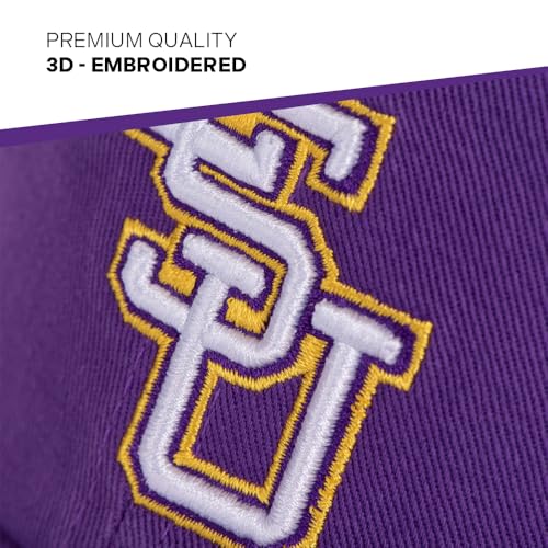 Gorra bordada ajustable LSU Purple miniatura 4