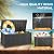 WTFGO Outdoor Storage Box, 180 Gallon Resin Deck Boxes Outdoor Waterproof For Patio Furniture, Garden Tools, Pool Supplies, Lockable And UV Resistant (Striped Black)
