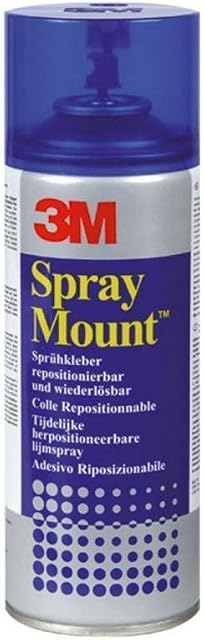 3 M 051847 Spray Adhesive Spray Mount (TM) Application, Removable, Transparent, 400 ml