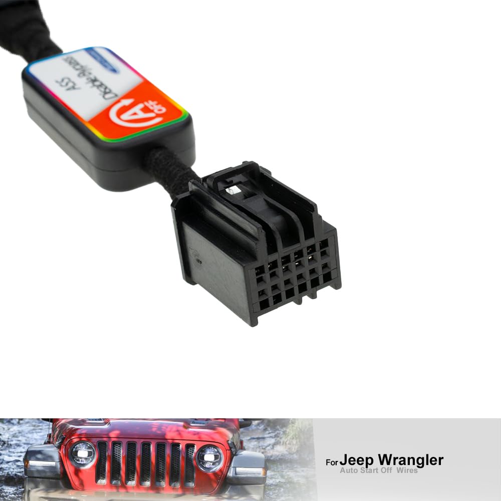 1X Auto Start Stop Disabilita/Elimina/Disabilita/Eliminatore per Je.ep Wrangler JL,Gladiator JT Cavo dispositivo di annullamento sistema di avviamento automatico di arresto motore