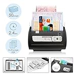 Plustek PS186 Desktop Document Scanner, with 50-Pages Auto Document Feeder (ADF). for Windows 7/8 / 10/11 (Intel/AMD only) - Image 2