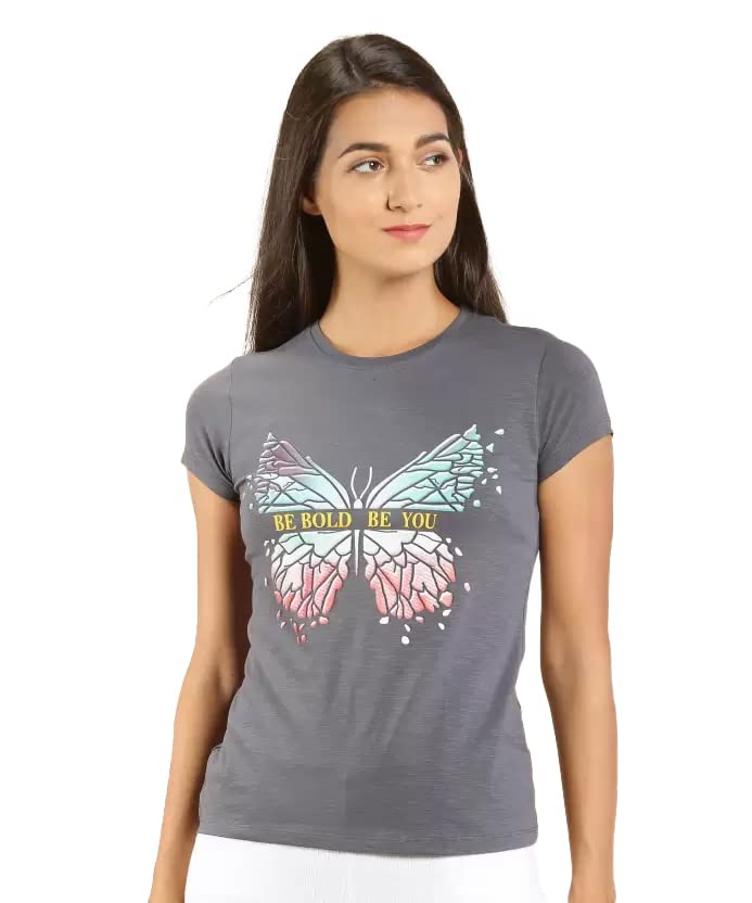 Image of Lyra Women's Cotton Regular Fit T-Shirt