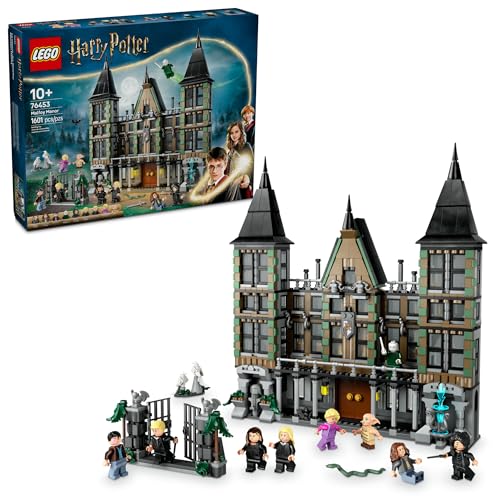LEGO Harry Potter Malfoy Manor Building Toy – Harry Potter Toy for Boys and Girls, Ages 10+ – Collectible Kids Toy for Fans – Includes 9 Minifigures – 76453