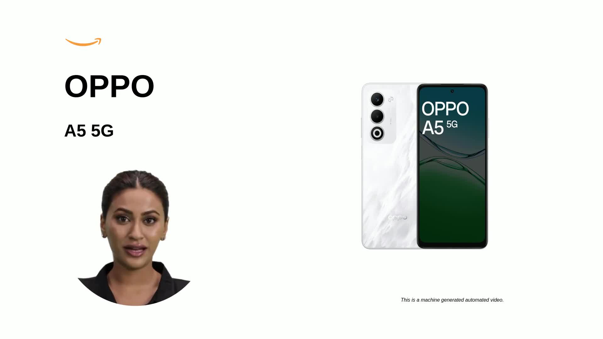 Oppo A5 5G (Mist White, 6GB RAM, 128GB Storage)