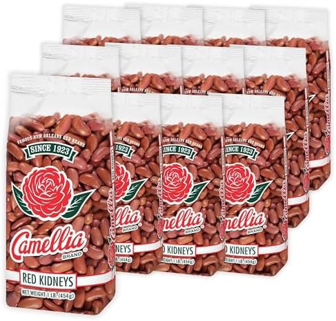 Camellia Dried Red Kidney Beans, Non-GMO, 1 lb (Pack of 12)