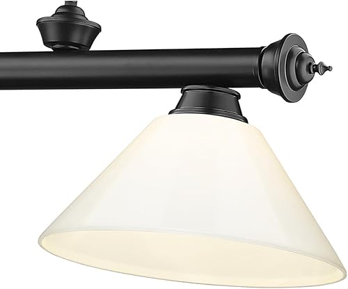 Miniatura 21 de Z-Lite 2306-3RB-PWH - Colgante de billar con cordón, 3 luces, 180 vatios totales, latón frotado