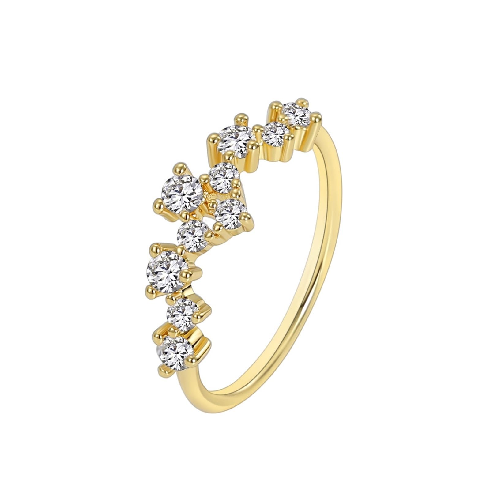 Anillos para mujer, bisutería Moissanite, anillo para mujer, oro 9 K, Au375/Au585/Au750, con moissanitas, talla 45 (14,3), clásico para tía día de la madre, personalizado