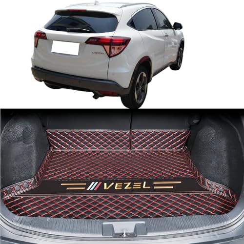 ホンダ ヴェゼル専用アクセサリー 2015~?行に適用 汚れ防止 車種専用設計ラゲッジマット トランクマット カスタム 車のトランクマット 3Dフルカバーカーゴマット XPE レザーラゲージトレイ 防水 滑り防止 耐汚れ カスタムマット 保護パーツ VEZ