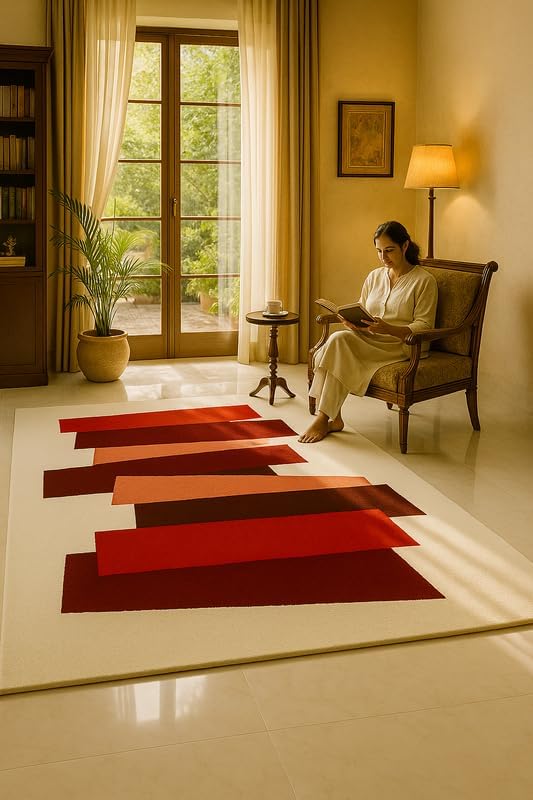 Image of Luxurious Tufted Woolen Carpet Collection Size 10 X 12 Feet (Color-Multi)