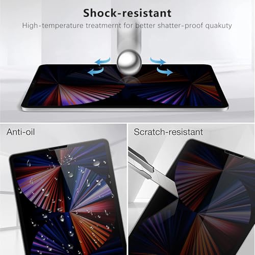 Himover Anti-Spy Tempered Glass Film Guard for iPad Mini 7 2024 (A17 Pro),iPad Mini 6 Gen (8.3”, 2021), Anti-Scratch, Anti-Shock Privacy Screen Protector for iPad Mini 7th 6th Generation 8.3 Inch by Himover - Image 5