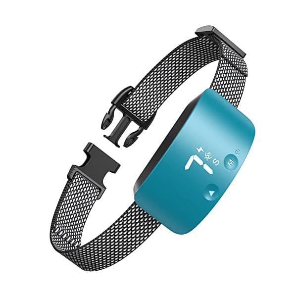 NBJU Bark Collar for Dogs,Rechargeable Anti Barking Training Collar with 7 Adjustable Sensitivity and Intensity Beep Vibration for Small Medium Large Dogs (Teal Blue) NBJU Bark Collar for Dogs,Rechargeable Anti Barking Training Collar with 7 Adjustable Sensitivity and Intensity Beep Vibration for Small Medium Large Dogs (Teal Blue)