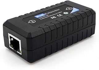 OIIXXV 2 Port POE Extender, IEEE 802.3af/at Standard, 10,100Mbps, 2 Channel PoE Repeater, 100 Meters(328 ft), Plug and Play, for Ethernet/PoE Power AP, IP Camera, IP Telephone