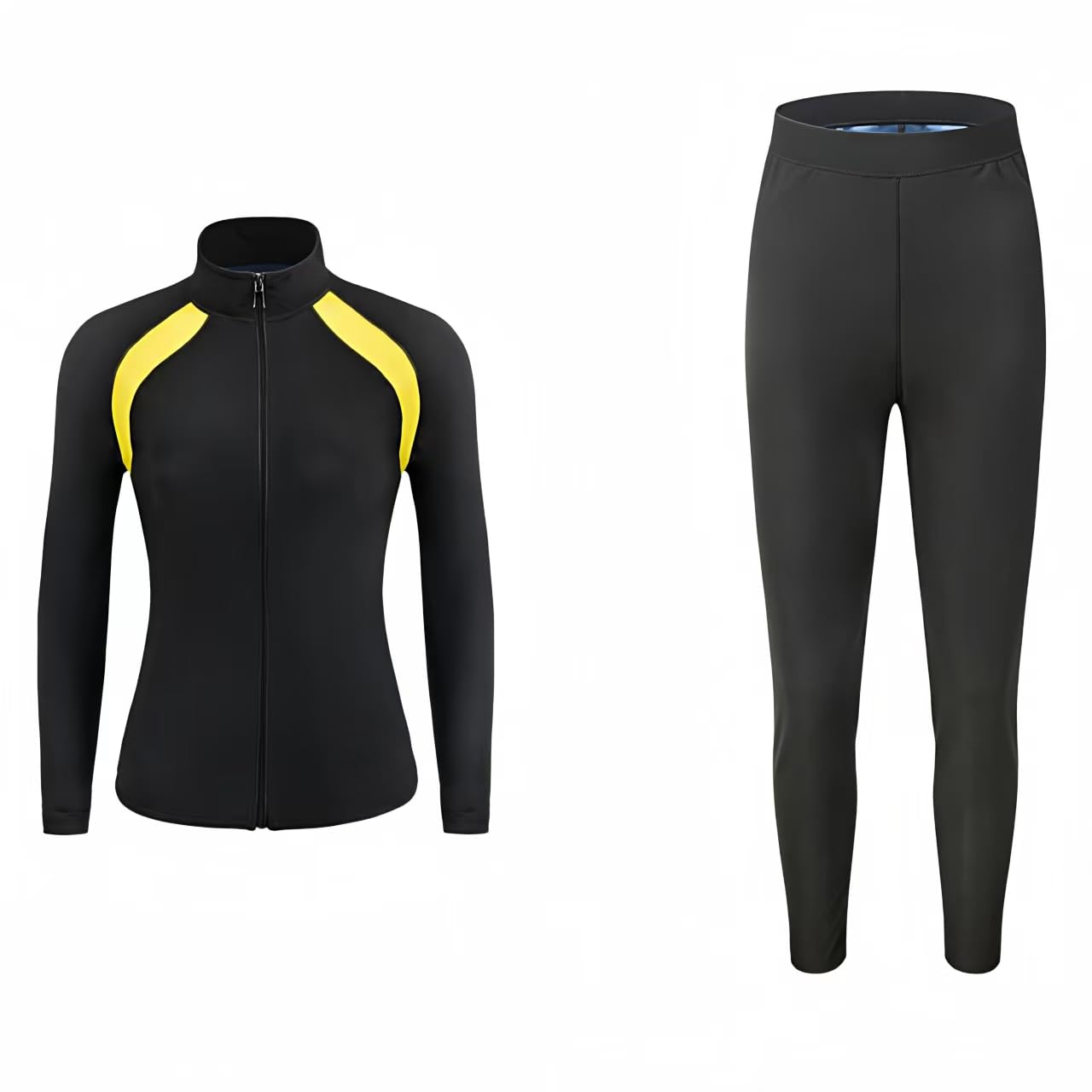 Slimming Sauna Suit Suits for Women Sweat, Workout JacketLock Sweating Profusely Pants, Weight Loss Sweat Suit Slim Fitness zipper Clothes