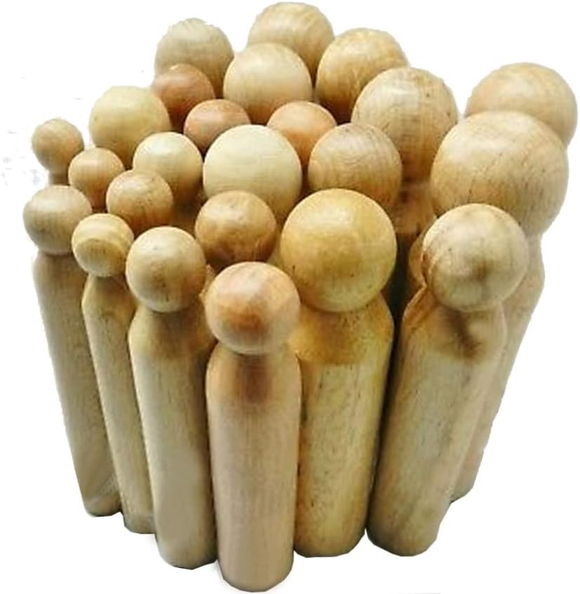 Juego de punzones de madera para hacer joyas, 24 piezas, herramientas de fabricación de joyas, tamaño 0.374-0.945 in