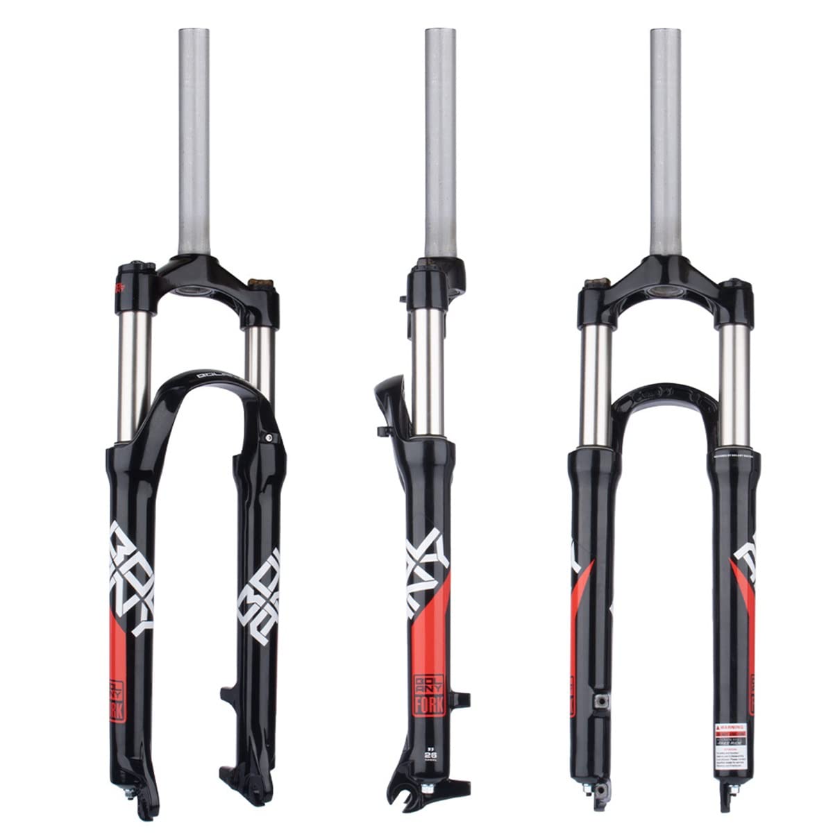 MTB DH FedergabelMTB Gabel Bike Aufhängung Gabel 26/27, 5/29 Zoll Aluminium Mountainbike Gabel Reise 105mm Manuelle Lockout QR 9mm Gerade Rohr