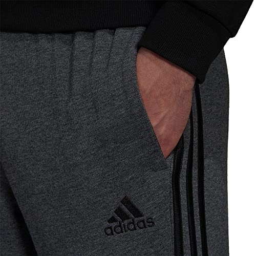 Image of adidas Men's Mid Rise Essentials Warm-Up Slim Tape 3-Stripes Tracksuit Bottoms