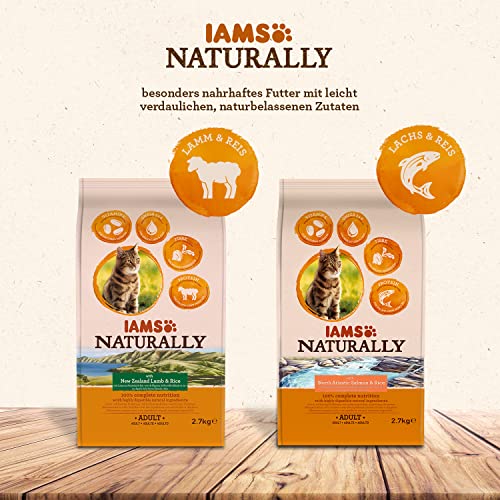 Iams Naturally Katzenfutter Trocken mit Lamm 2,7 kg