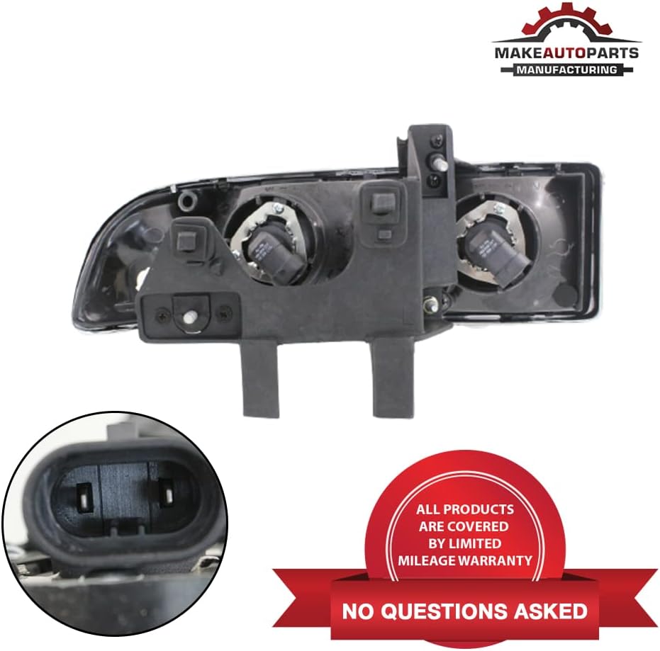 Driver Left Side Composite Headlight Assembly For Chevrolet Blazer / S10 1998 1999 2000 2001 2002 2003 2004 - GM2502172