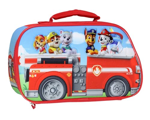 Bioworld Patrulha Canina Lancheira Skye Chase Marshall Caminhão de Bombeiros Crianças Lancheira Isolada Lancheira Tote 28 cm