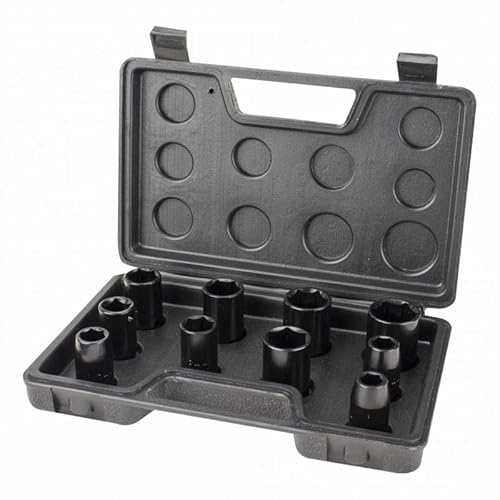 Kit Soquete 1/2 com 10 peças para Chave Impacto Lynus Ksl-1/2