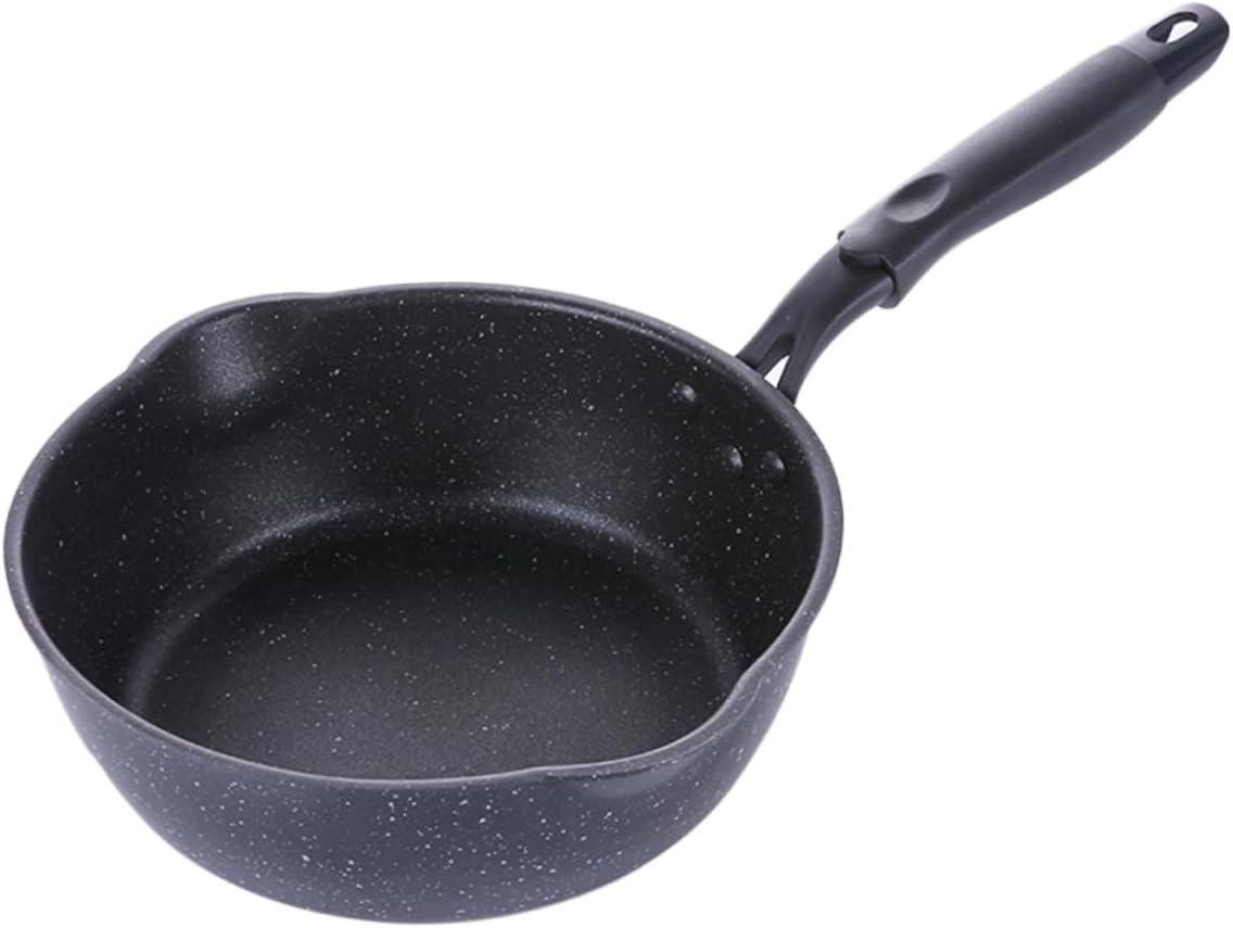 Cabilock Non-stick Omelette Pan Aluminum Alloy Frying Pan for Compatible Induction and Fire Stove for Breakfast and Pancakes Kitchen Cookware Accessory