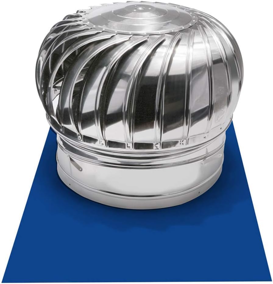 Ventilador de turbina rotativa anticorrientes con protector contra pájaros para tejado
