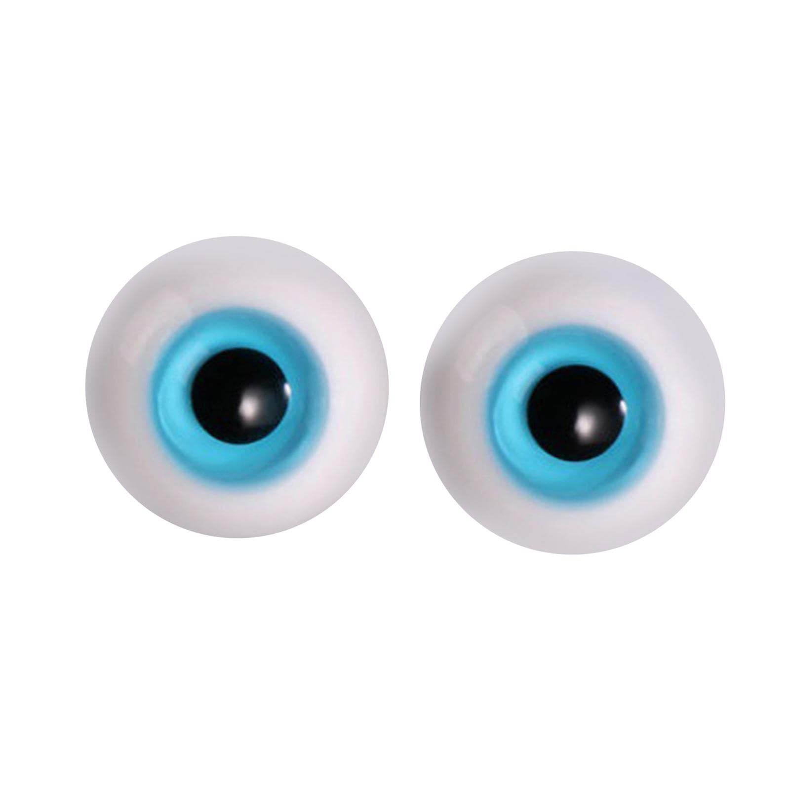 Ojos de cristal de 6 mm con brillo natural para muñecas artesanales